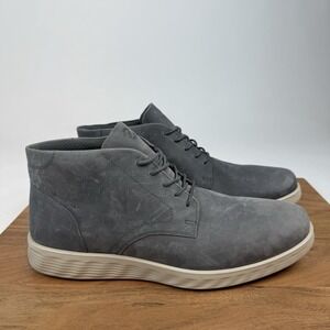 Mens Ecco S-Lite Hybrid Chukka Boot Leather Shoes Size EU 42 US 8-8.5 M EUC